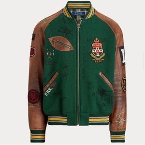 Vintage Polo Varsity Jacket